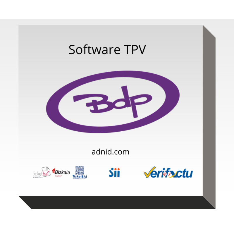 Software TPV BDP-NET Discotecas (Windows) (Único pago)