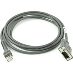 Cable RS-232 Zebra | 2,8 m, en espiral, PIN 9, TTL