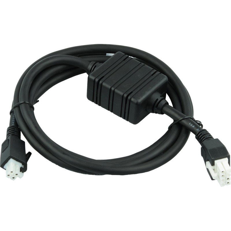 Zebra DC Cable | Cable 8 a 4 pines con pestaña extendida para estaciones múltiples