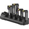 Zebra Locking Kit ShareCradle | Kit bloqueo 4 slots + batería para TC70–TC77