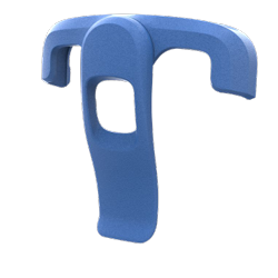 Zebra Carrying Clip Azul | Clip de transporte para HC2X y HC5X