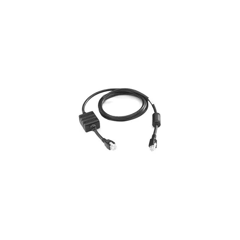 Zebra DC Cable | Cable de alimentación 8 pines a 4 pines para estaciones múltiples