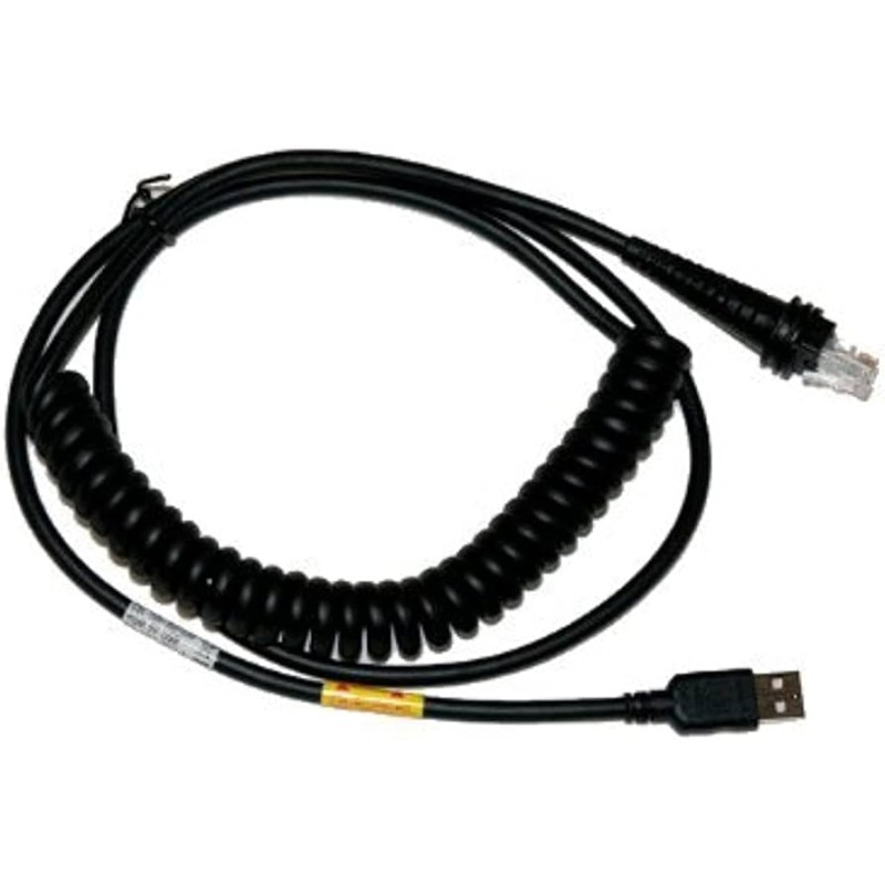 Cable USB Tipo A espiral para lector Honeywell | 3 m