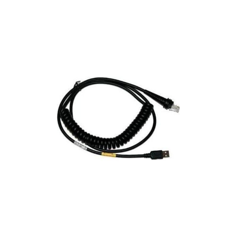 Cable USB Tipo A espiral para lector Honeywell | 5 m