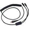 Cable PS/2 KBW para lector Honeywell | 3 m espiral