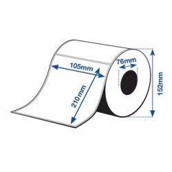 Etiquetas Epson alto brillo 105x210 mm adhesivas precortadas