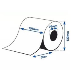 Etiqueta Epson sintética continua 105 mm | Rollo PP mate