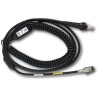 Cable USB tipo A 5V espiral 4 m para lectores RJ45