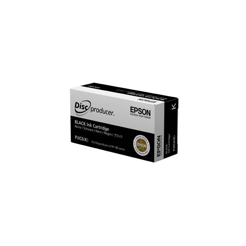 Cartucho de tinta NEGRO para Epson Discproducer PP-Series (PJIC6(K))