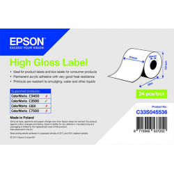 51 x 33 m HIGH GLOSS Epson Label - Continuo - (C3500 series)