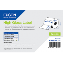 76 x 127 mm HIGH GLOSS Epson Label - 960 etiq - (C7500G)