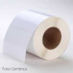 76 x 127 mm Circle DTM Paper POLY White Gloss Label  | 500 etiquetas troqueladas | LX810e / LX900e / LX910e / LX1000e / LX2000e 
