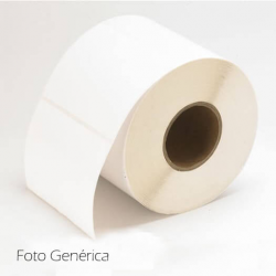 51 x 25 mm Circle DTM Paper POLY White Matte eco Label  | 2275 etiquetas troqueladas | LX810e / LX900e / LX1000e / LX2000e - 1