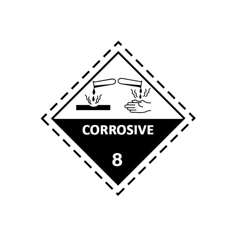 Etiquetas ADR Clase 8 - Mercancía Corrosiva - 1
