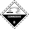 51524 | Etiquetas ADR Clase 8 - Mercancía Corrosiva