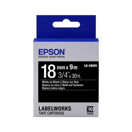 Cinta de etiquetas brillante Epson LabelWorks LK-5BWV - 1