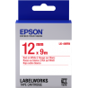 Cinta Epson estándar - LK-4WRN estándar roja/blanca 12/9|C53S654011|Ideal para un uso cotidiano.|Epson