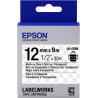 Cinta Epson transparente- LK-4TBN negra transparente/transparente 12/9|C53S654012|Ideal para un etiquetado más discreto.|Epson