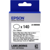 Cintas ovaladas Epson LK-8WBWAB |C53S658902|Compatible únicamente con el modelo LW-Z900FK|Epson