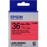Cinta Epson color pastel - LK-7RBP  |C53S657004|Incluye texto negro sobre rojos y amarillos más sutiles.|Epson