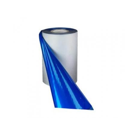 Blue Metallic Foil, 110 mm wide x 300 meters - 1