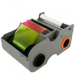 EZ - YMCKOK Cartridge w/Cleaning Roller: Full-color ribbon with two resin black panels and clear overlay panel (NA)  200 images