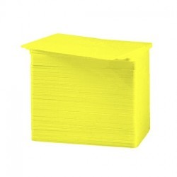 Tarjeta PVC Color amarillo 30 mil.