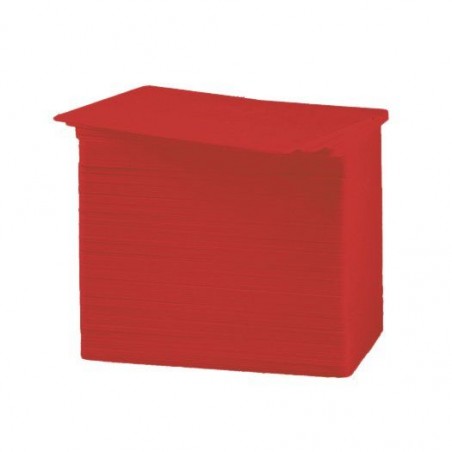 Tarjeta Zebra PVC Color rojo  30 mil.  500 unidades - 1